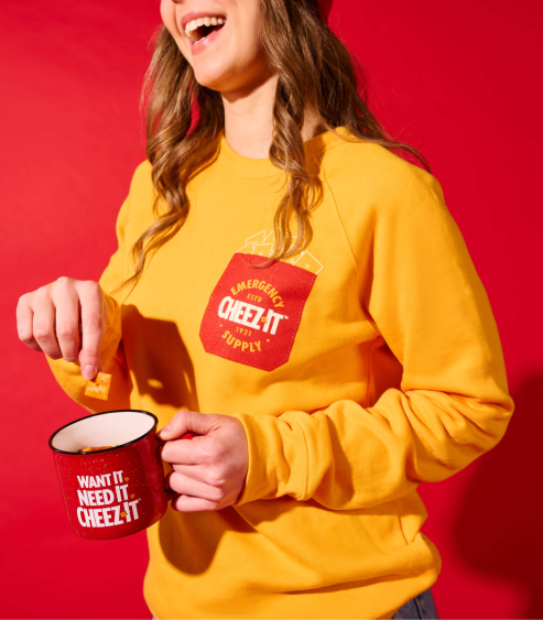 Cheez it sweatshirt on sale