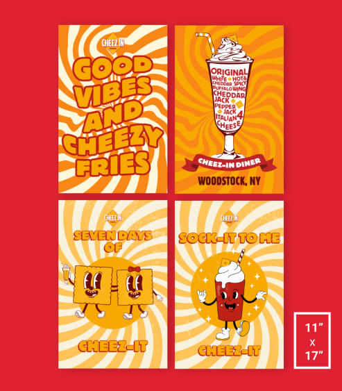 CHEEZ-IT® Cheez-Inn Diner Poster Set – 11”x17”